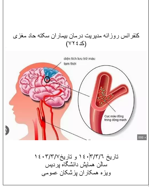 مدیریت درمان بیماران سکته حاد مغزی کد (724)